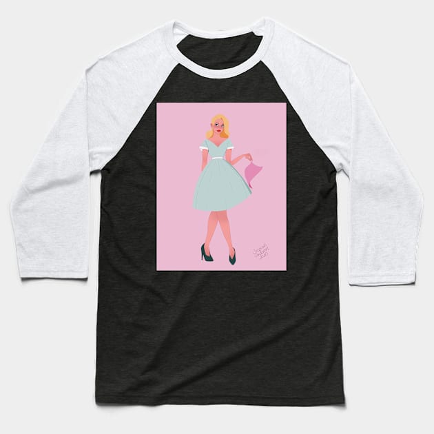 1950 girl Baseball T-Shirt by JessySketchy